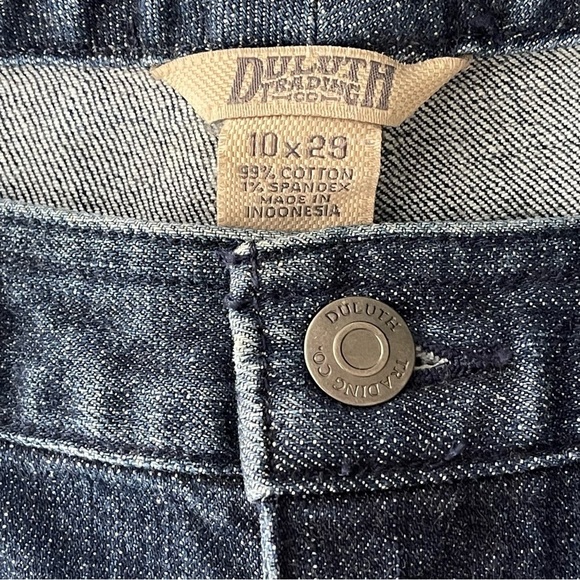 Duluth Trading Co Jeans Womens 10 x 29" Relaxed Fit High Rise Straight Dark Wash - Picture 7 of 7